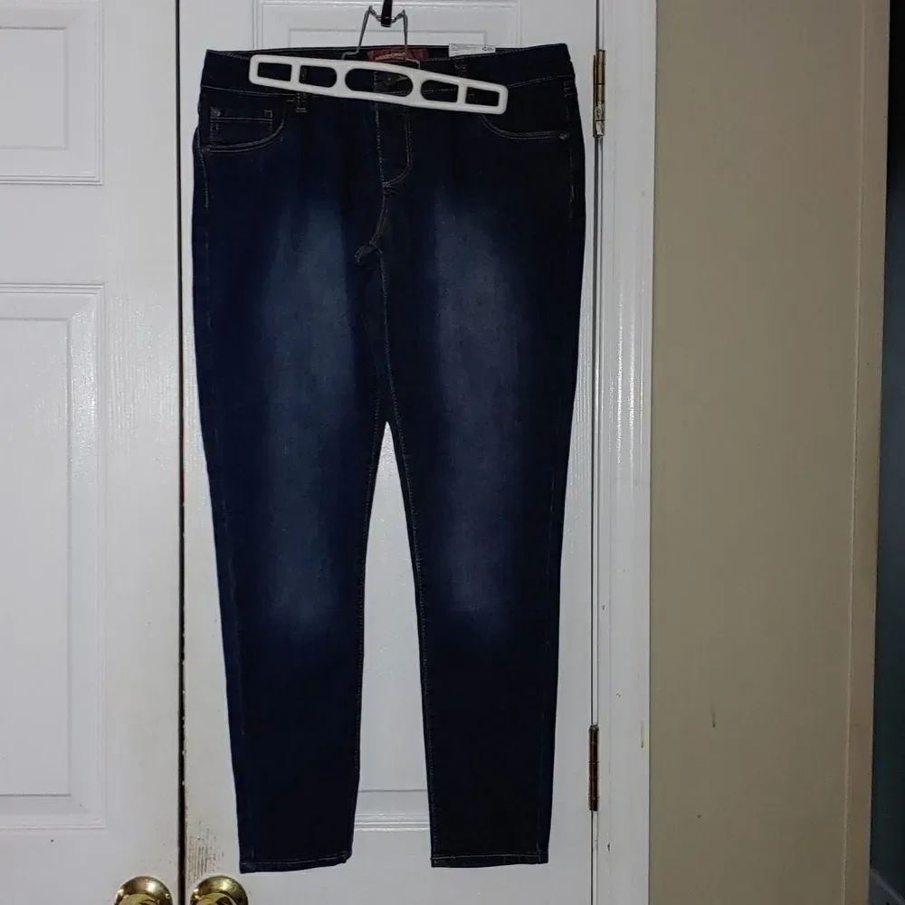 Girls Plus size Arizona dark wash adjustable jeggings Sz 14.5 Plus